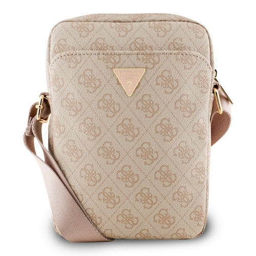 Guess 4G Triangle Logo 10" Shoulder Bag in Pink