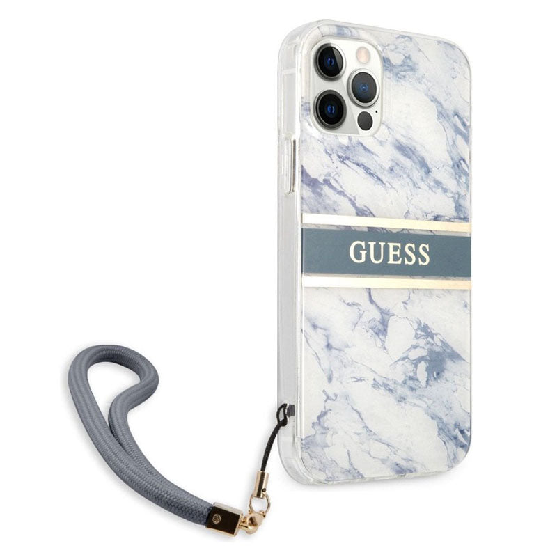 Guess GUHCP12MKMABBL iPhone 12/12 Pro Blue hardcase with Removeable Strap