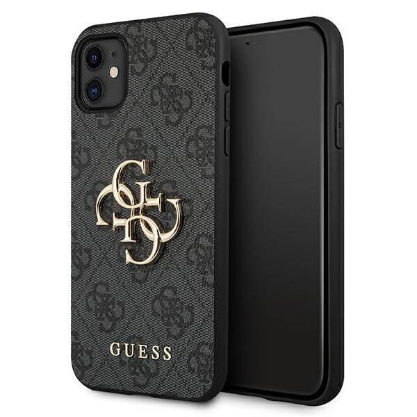 Guess GUHCN614GMGGR iPhone 11/ XR Black Hardcase 4G Big Metal Logo