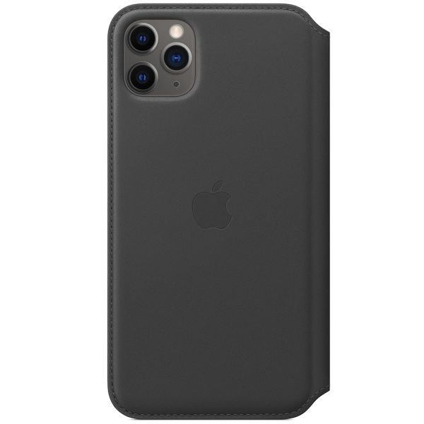 Apple MX082ZM/A Leather Folio BookCase for iPhone 11 Pro Max Black