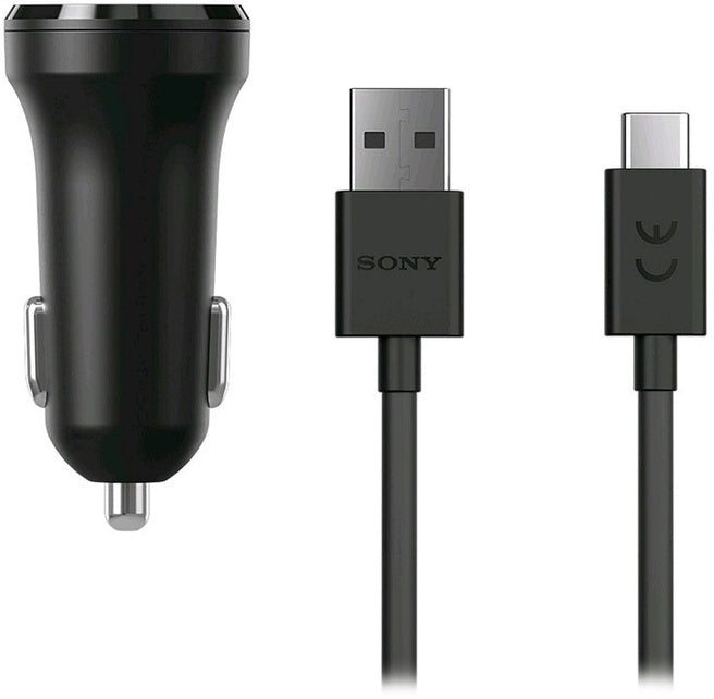 Sony Car Charger AN430 + USB Type-C Cable black Blister