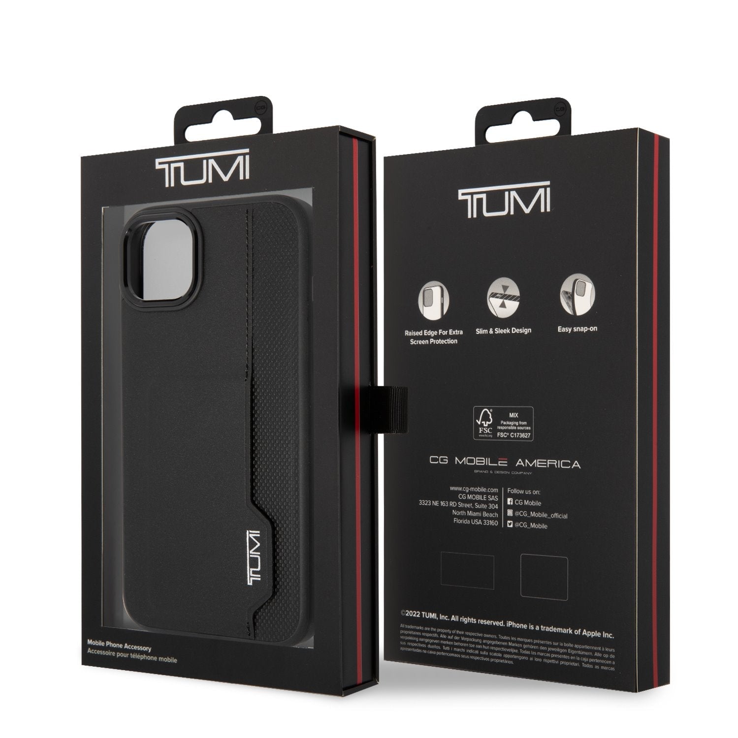 Tumi TUHCP14MRCPK iPhone 14 Plus Leather hardcase with Cardslot