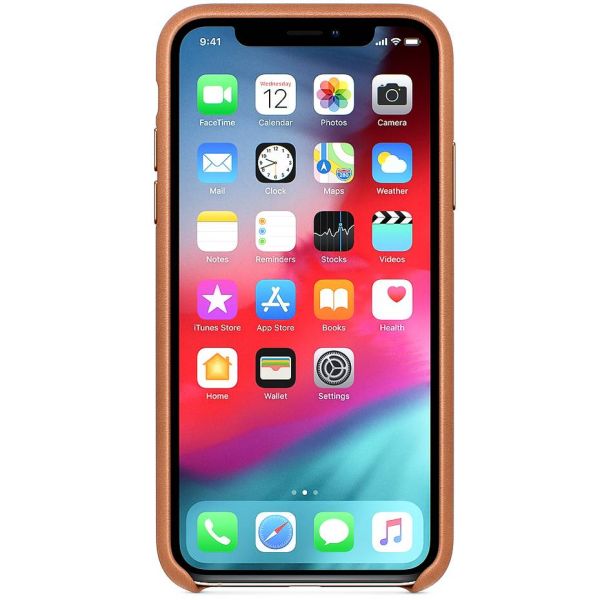 Apple MRWV2ZM/A Leather Backcover for iPhone Xs Max Saddle Brown