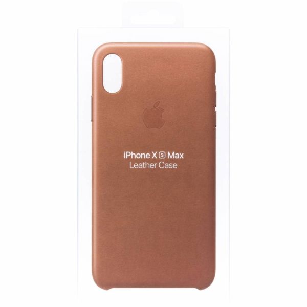 Apple MRWV2ZM/A Leather Backcover for iPhone Xs Max Saddle Brown