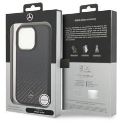 Mercedes MEHMP14LRCABK MagSafe iPhone 14 Plus black carbon hardcase Dynamic Line