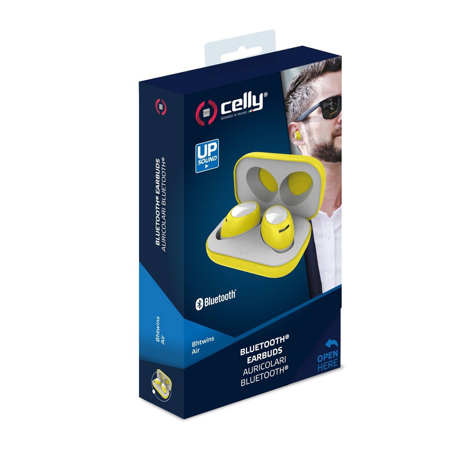 Celly BHTWINSAIRYL Bluetooth Earbuds