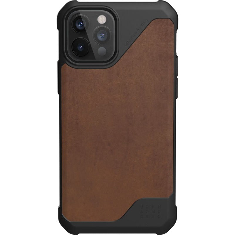 Urban Armor Gear Metropolis LT Backcover for iPhone 12 Pro Leather Brown