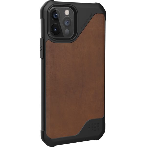 Urban Armor Gear Metropolis LT Backcover for iPhone 12 Pro Leather Brown