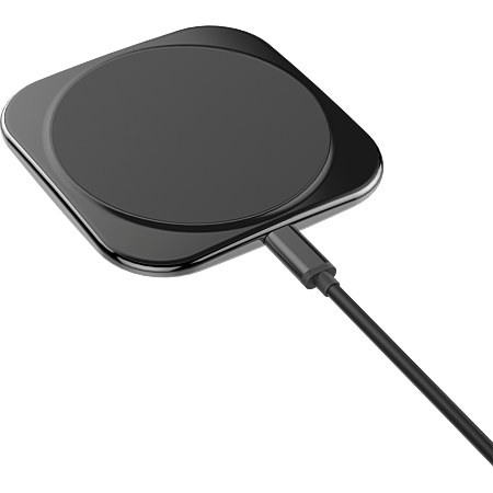 BIGBEN Connected INDUCCS1575WB - Chargeur Induction 15-7.5W + Chargeur USB-C Black