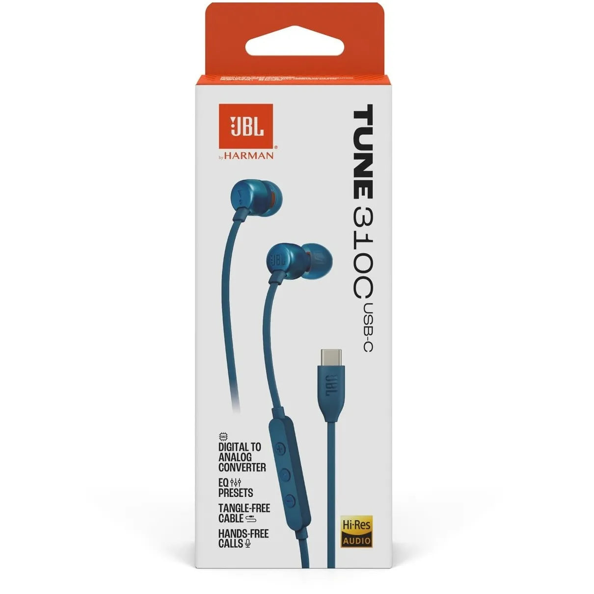 JBL TUNE 310C USB-C in-ear Earphones Blue