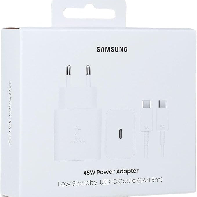 Samsung 45W Power Adapter with USB-C to USB-C cable Blister EP-T4511 / EP-T4510 White