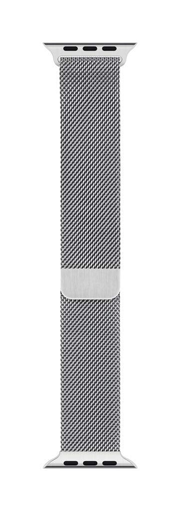 Apple Watch 44 mm Milanese Loop Stainless Steel Band - Silver