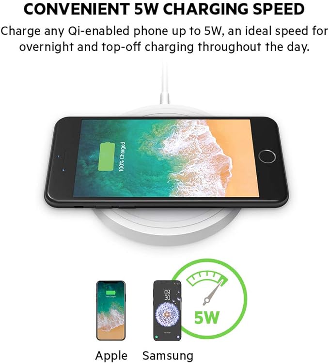 Belkin Boost Up Wireless Charging Pad 5W, Fast Qi Wireless Charger