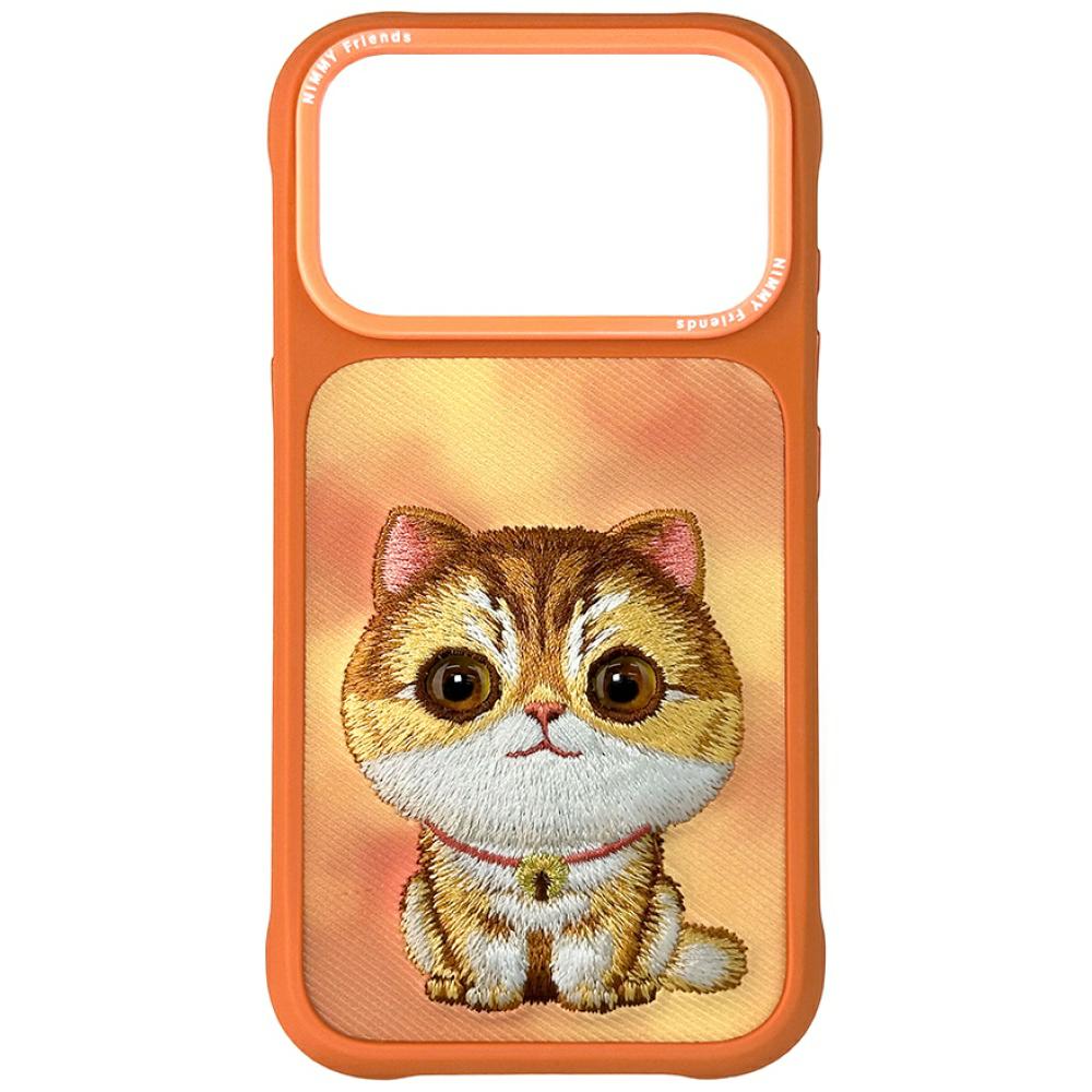 Nimmy Big Eyed Pet 2.0 Cat for iPhone 17 Pro Max orange