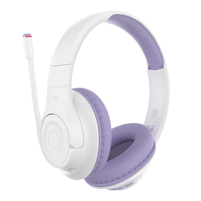 Belkin SoundForm Inspire Wireless Over-Ear Headset for Kids white
