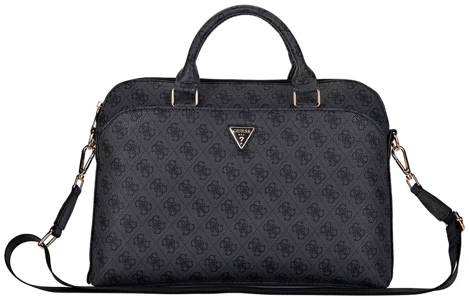 Guess COMP. Bag 4G Zipper Pocket and Triangle Logo Black 15