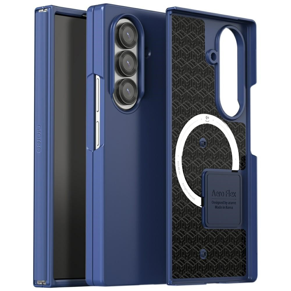 Araree Aero Flex M MagSafe Qi2 case for Samsung Galaxy Z Fold7 Navy