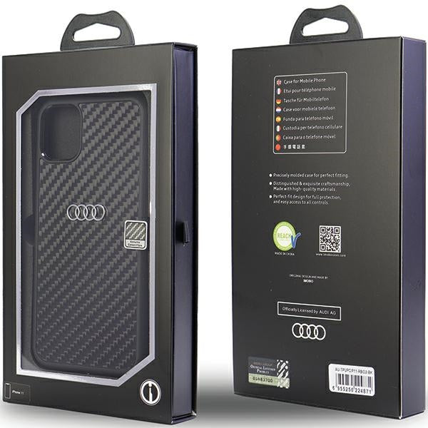 Audi Carbon Fiber iPhone 11 /Xr hardcase AU-TPUPCIP11-R8/D2-BK