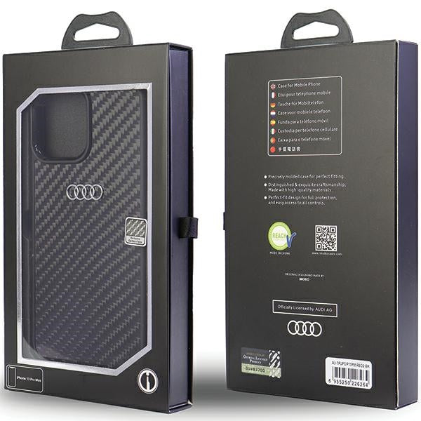 Audi Carbon Fiber iPhone 13 Pro Max hardcase AU-TPUPCIP13PM-R8/D2-BK