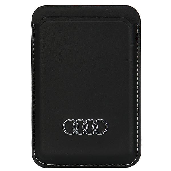 Audi Synthetic Leather Wallet Card Slot black MagSafe AU-MSCH-Q3/D1-BK