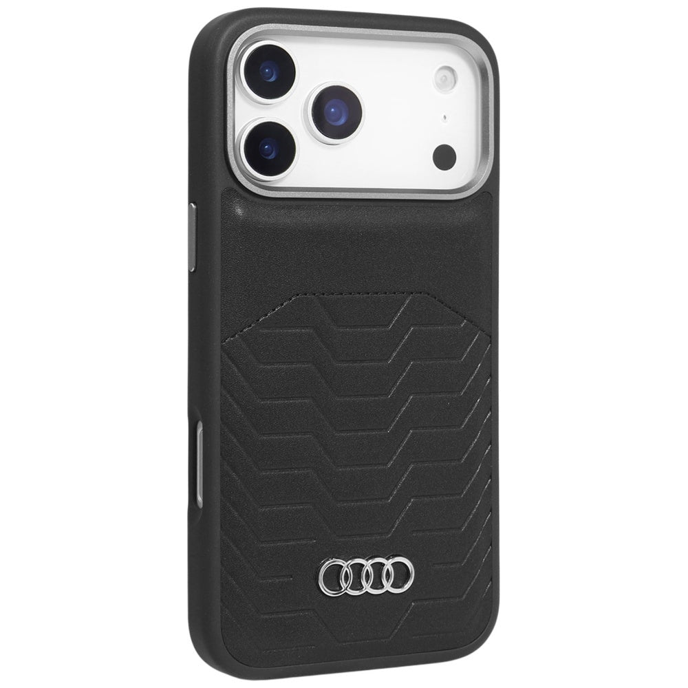 Audi GT Synthetic Leather MagSafe for iPhone 17 Pro black AU-TPUPCMIP17P-GT/D3-BK