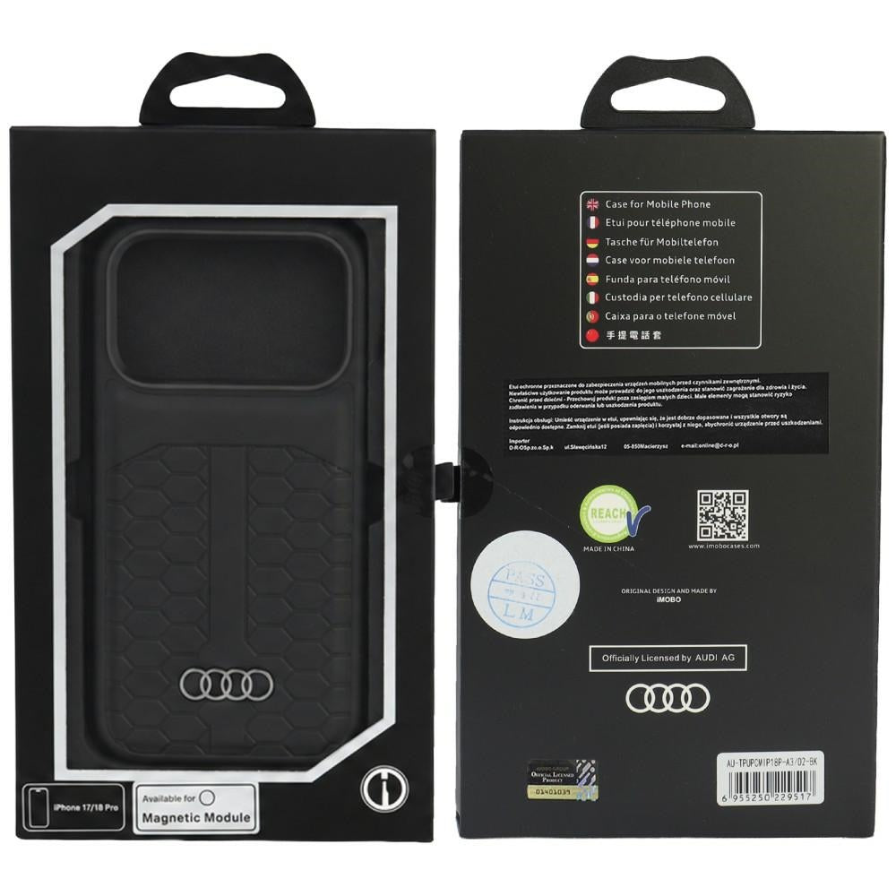 Audi Leather Case MagSafe for iPhone 18 Pro / 17 Pro black