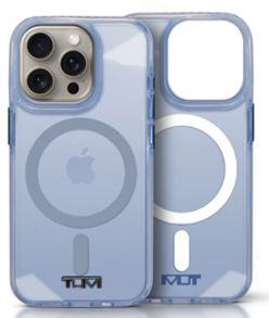 TUMI TUHMP16XHSP1TGB HC MAGSAFE PC/TPU Transparent Shockproof Glacier Blue for iPhone 16 Pro Max