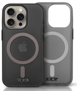 TUMI TUHMP16XHMP1TK HC MagSafe PC/TPU Transparent Frosted Shockproof Black for iPhone 16 Pro Max
