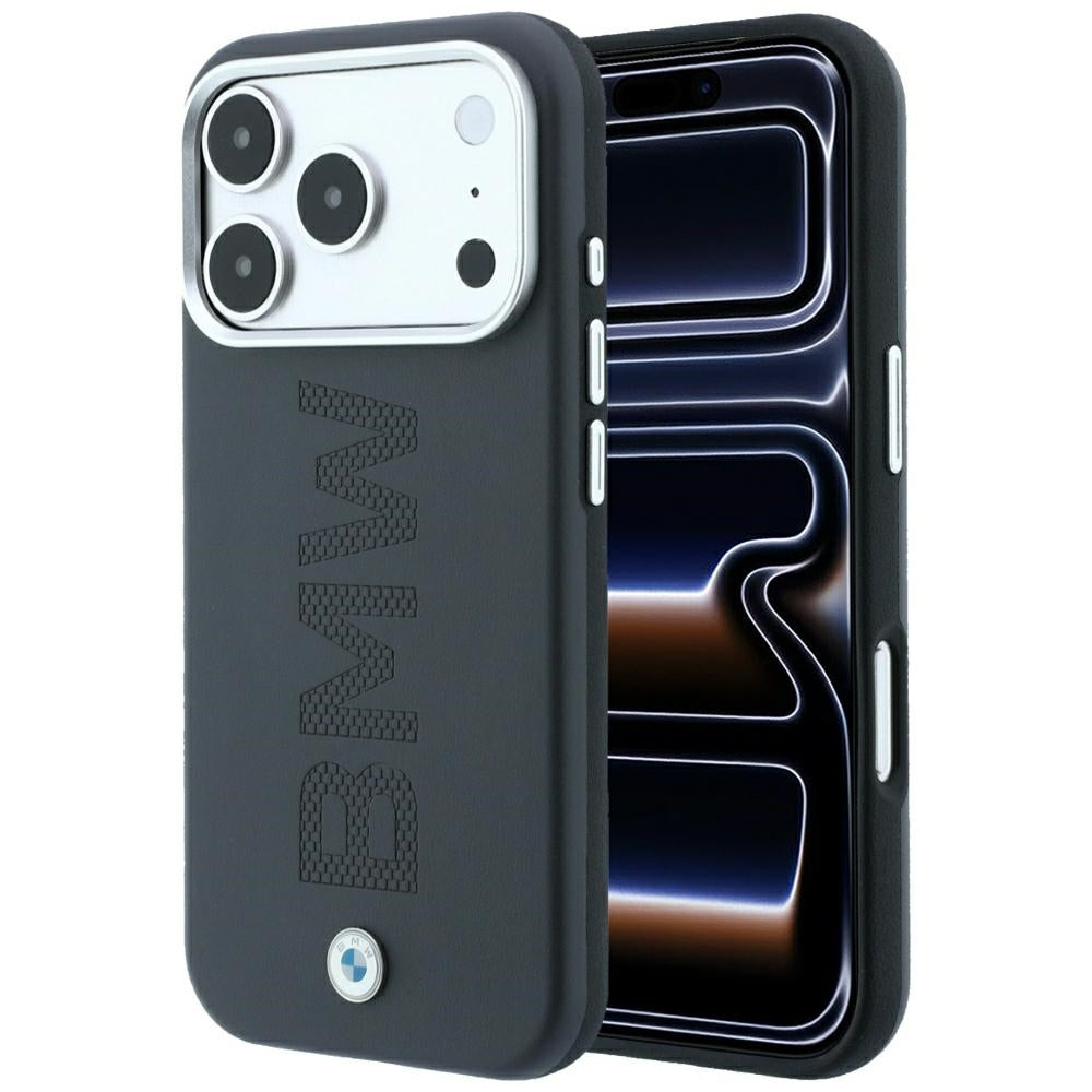 BMW BMHMP18L26SWOWMA Sign Centered Deboss MagSafe for iPhone 18 Pro / 17 Pro Gray