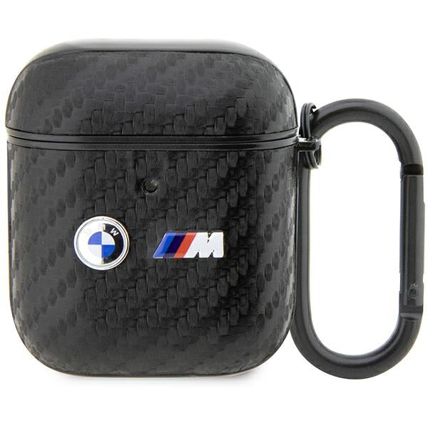 BMW BMA2WMPUCA2 AirPods 1/2 cover black Carbon Double Metal Logo