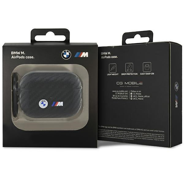 BMW BMAP2WMPUCA2 AirPods Pro 2 gen cover black Carbon Double Metal Logo