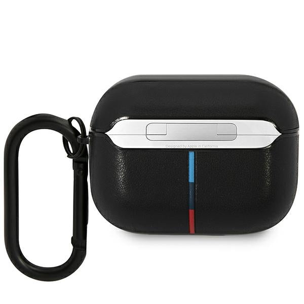 BMW BMAP22PVTK AirPods Pro cover black Leather Curved Line