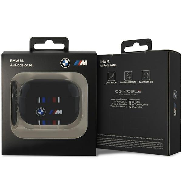 BMW BMAP222SWTK AirPods Pro 2 gen cover black Multiple Colored Lines
