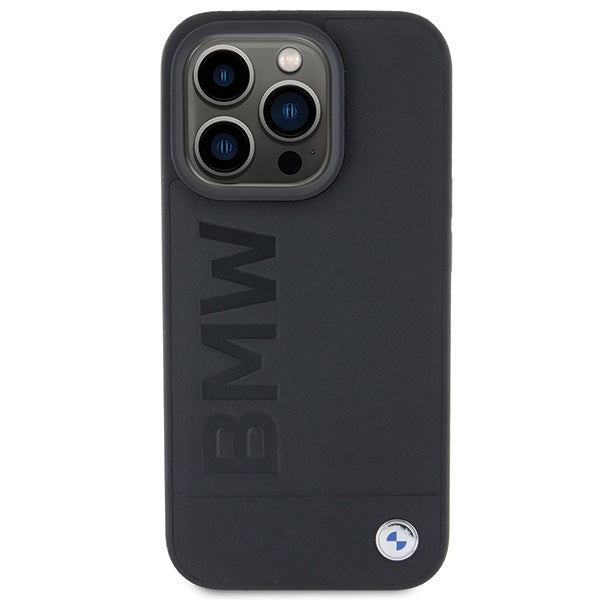 BMW BMHCP15XSLLBK iPhone 15 Pro Max 6.7 black Leather Hot Stamp
