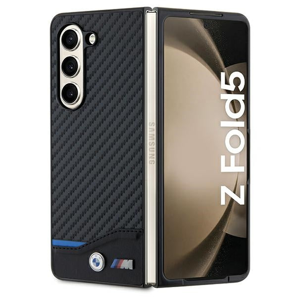 BMW BMHCZFD522NBCK Galaxy Z Fold5 F946 black Leather Carbon