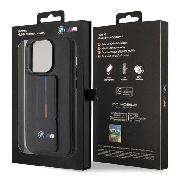 Etui BMW BMHCP15L22GSLK iPhone 15 Pro black hardcase Grip Hot Stamp