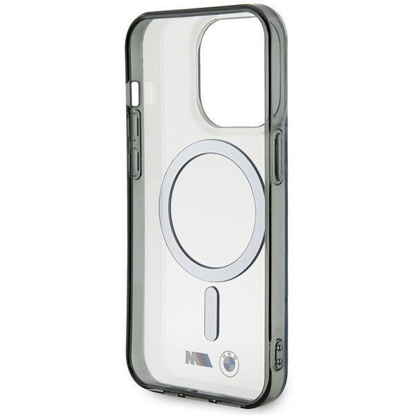 BMW BMHMP15LHCRS iPhone 15 Pro transparent hardcase Silver Ring MagSafe