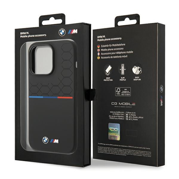 BMW BMHCP14X22SMPK iPhone 14 Pro Max black M Silicone Pattern