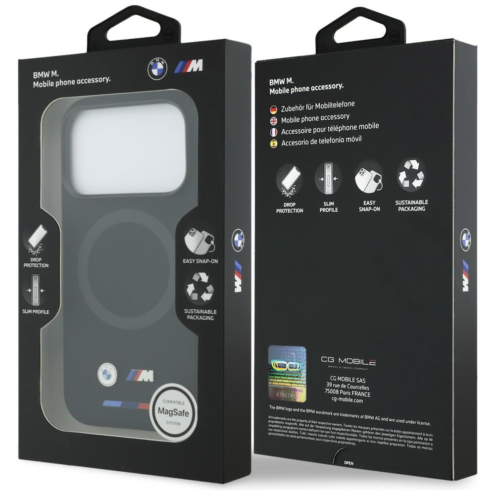 BMW BMHMP17L25SITBOK M Silicon Logo MagSafe Case for iPhone 17 Pro Black