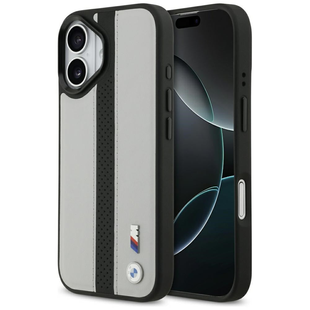 BMW M Perforated Stripe Logo MagSafe Case for iPhone 17 Gray