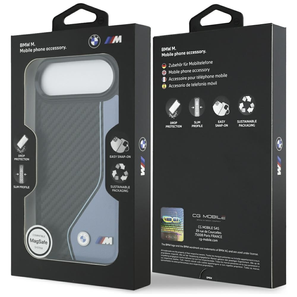 BMW BMHMP17M25PCCSCBK M Carbon Line & Logo MagSafe Case for iPhone 17 Air Blue