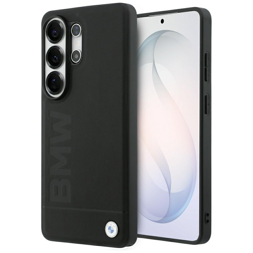 BMW BMHMS26L25SLLBK Leather Hot Stamp MagSafe for Samsung Galaxy S26 Ultra black