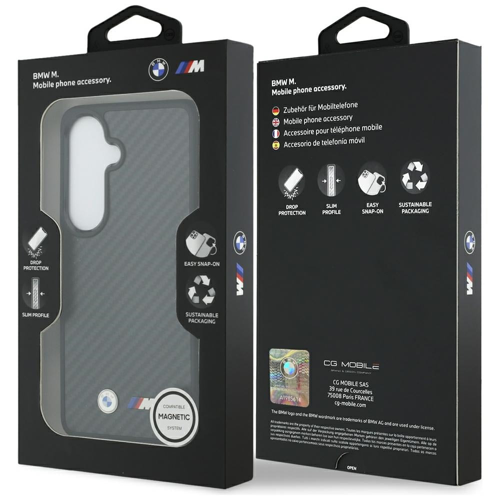 BMW M Kevlar Logo MagSafe for Samsung Galaxy S26 black BMHMS26S24CFMMK