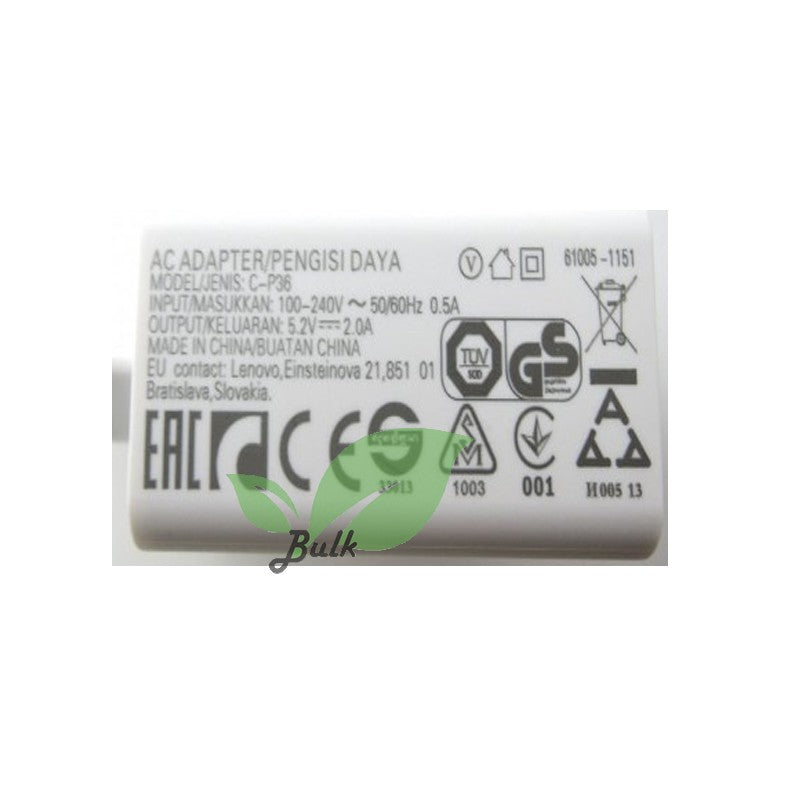 AC Adapter Mot C-P36 5.2V 2A white Bulk