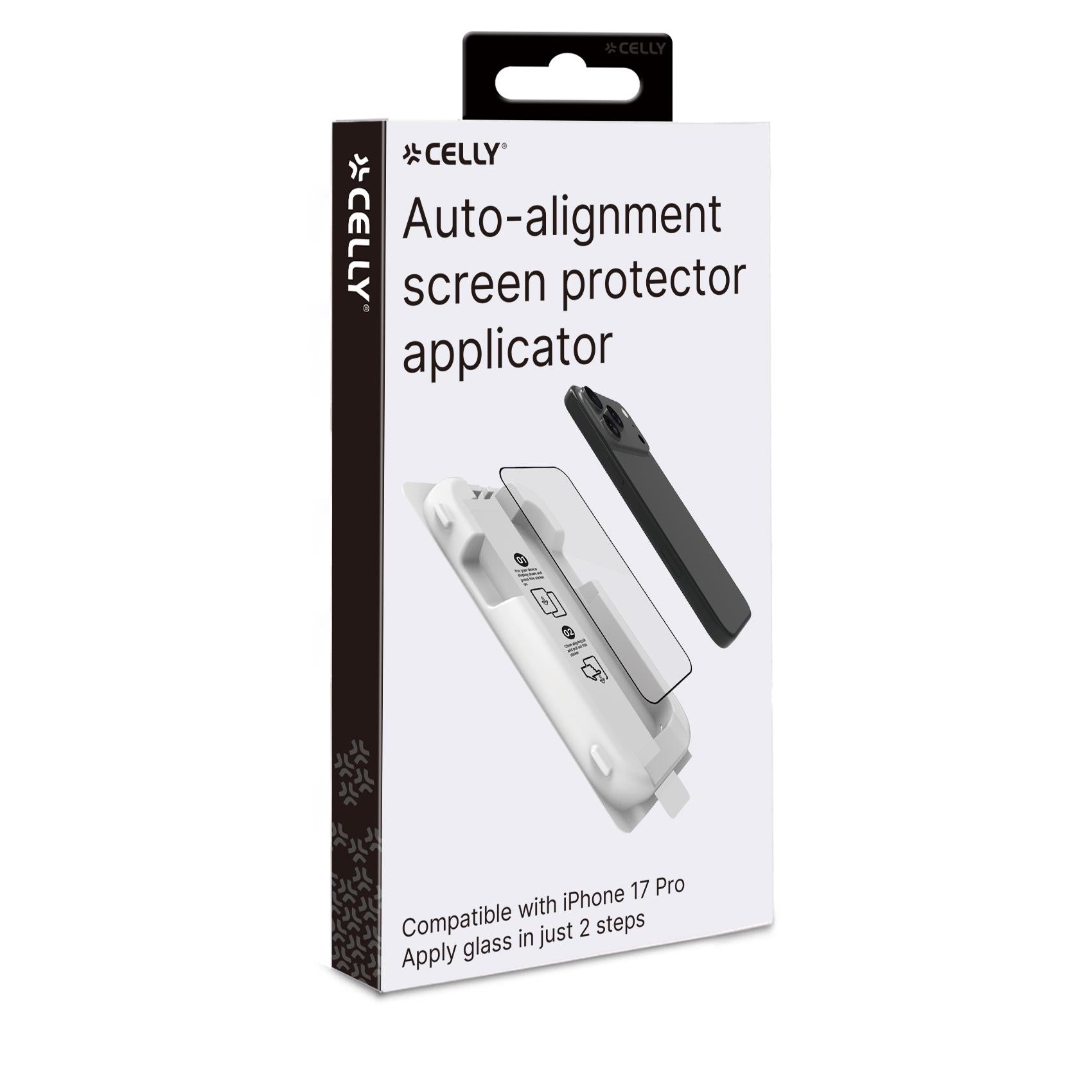 Celly GLASSKIT - Self-aligning Applicator with Protective Glass iPhone 17 Pro