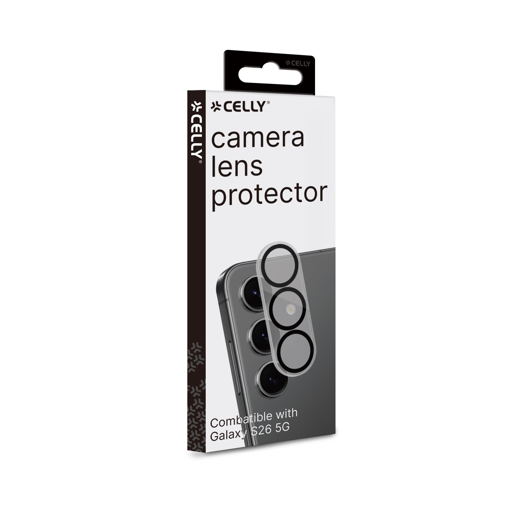 Celly CAMERALENS 9H Glass Rear Camera Lens Compatible with Samsung Galaxy S26 5G