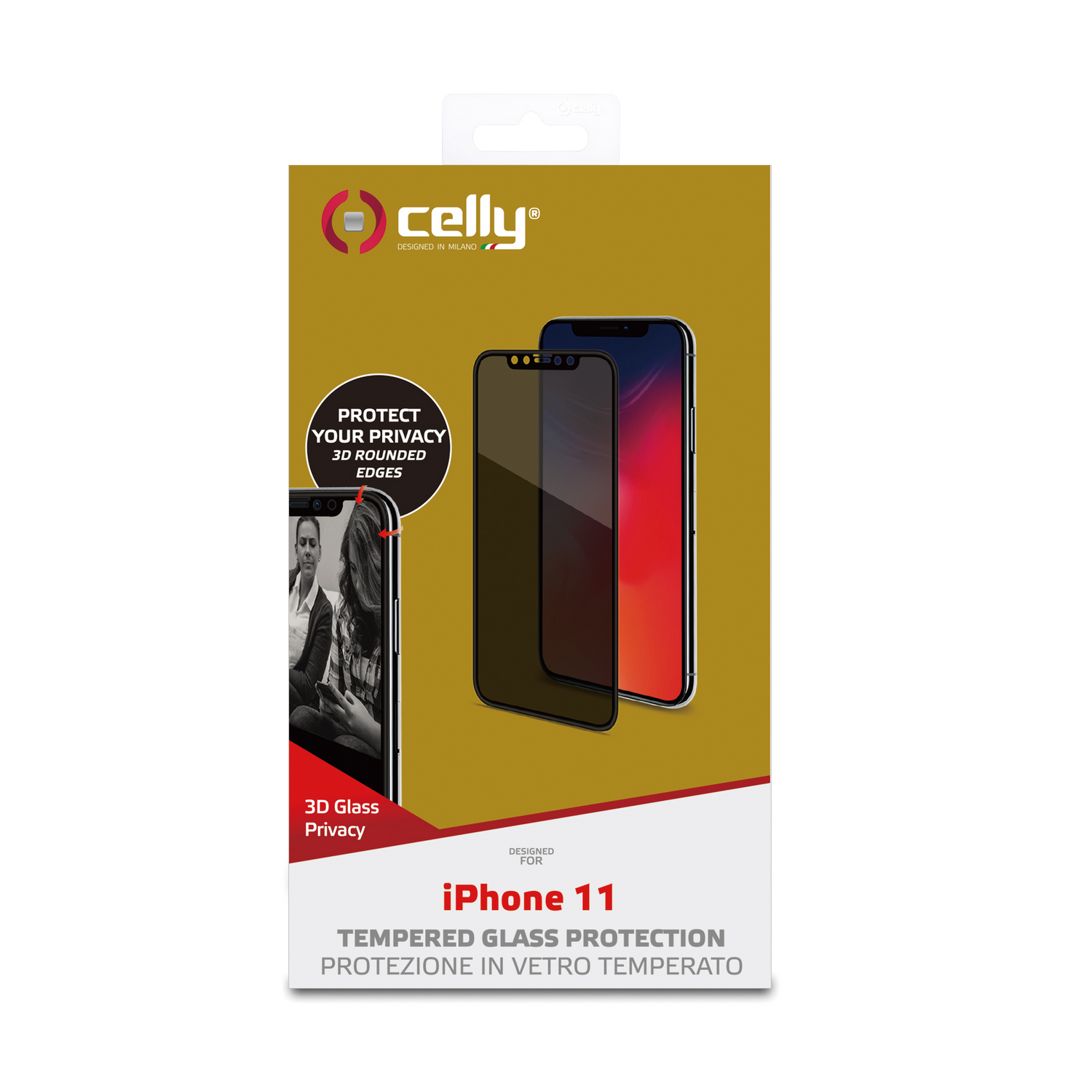 Celly PRIVACY 3D  iPhone 11 Black IPhone XR black