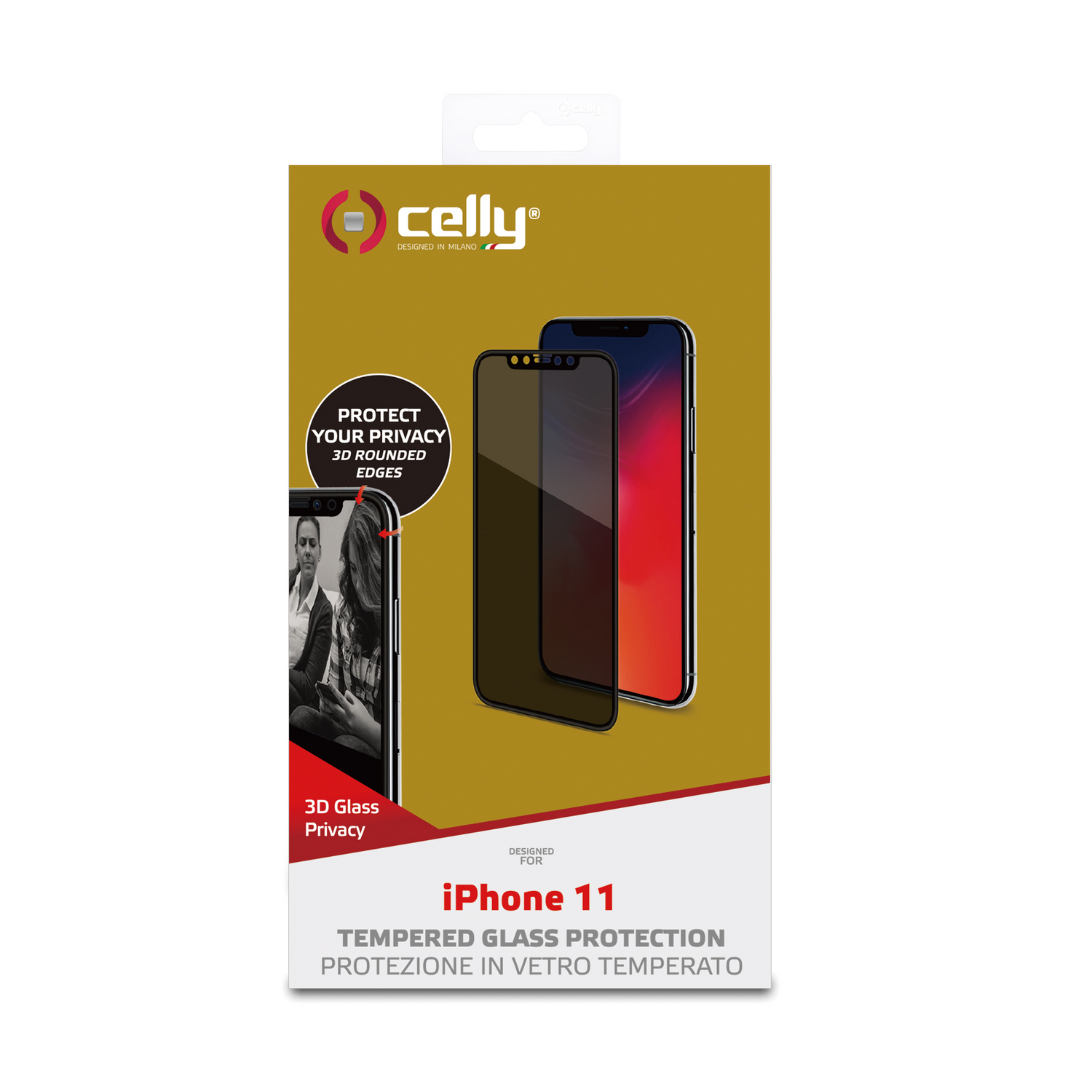 Celly PRIVACY 3D iPhone 11 Black IPhone XR black