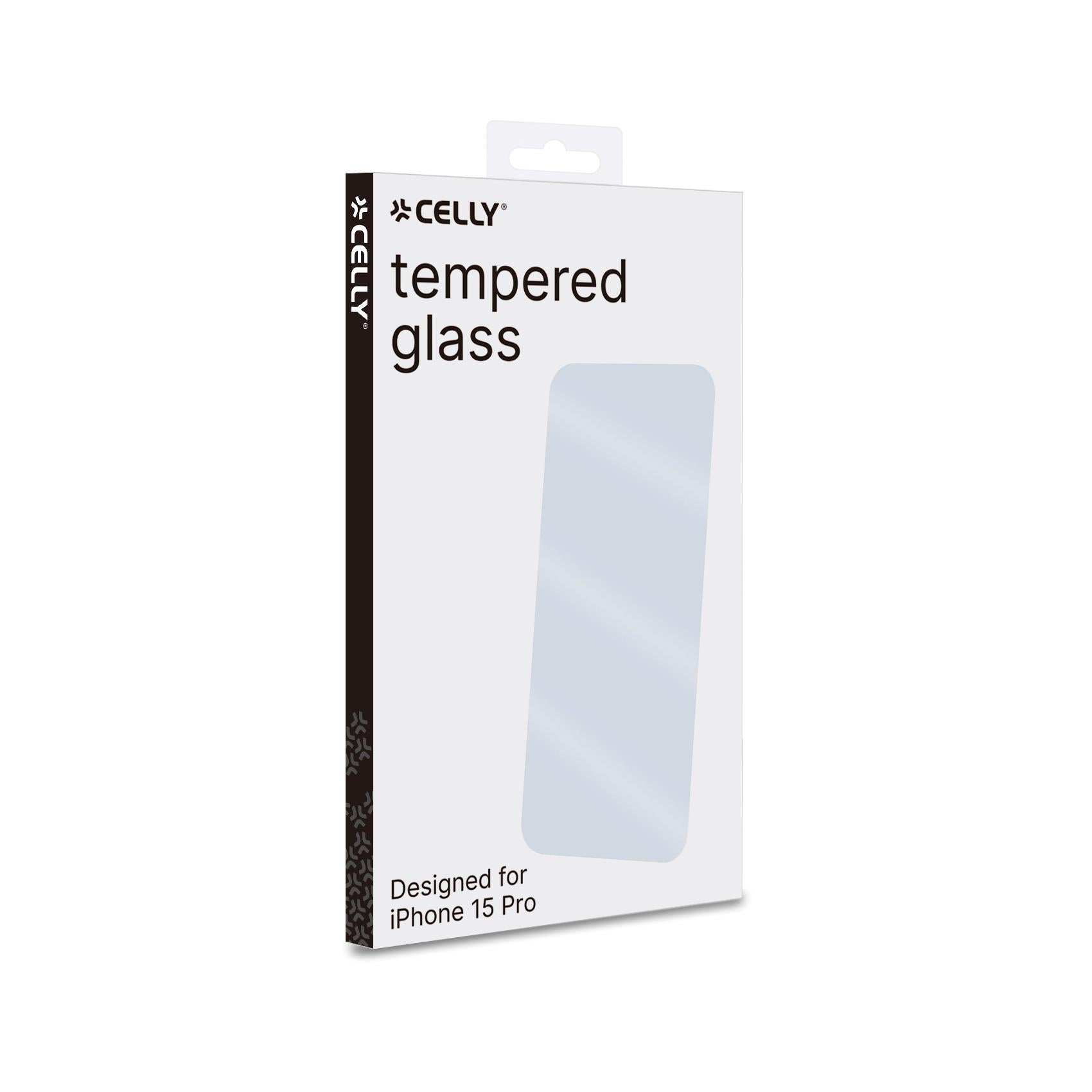 Celly EASY - Apple iPhone 15 Pro Tempered Glass