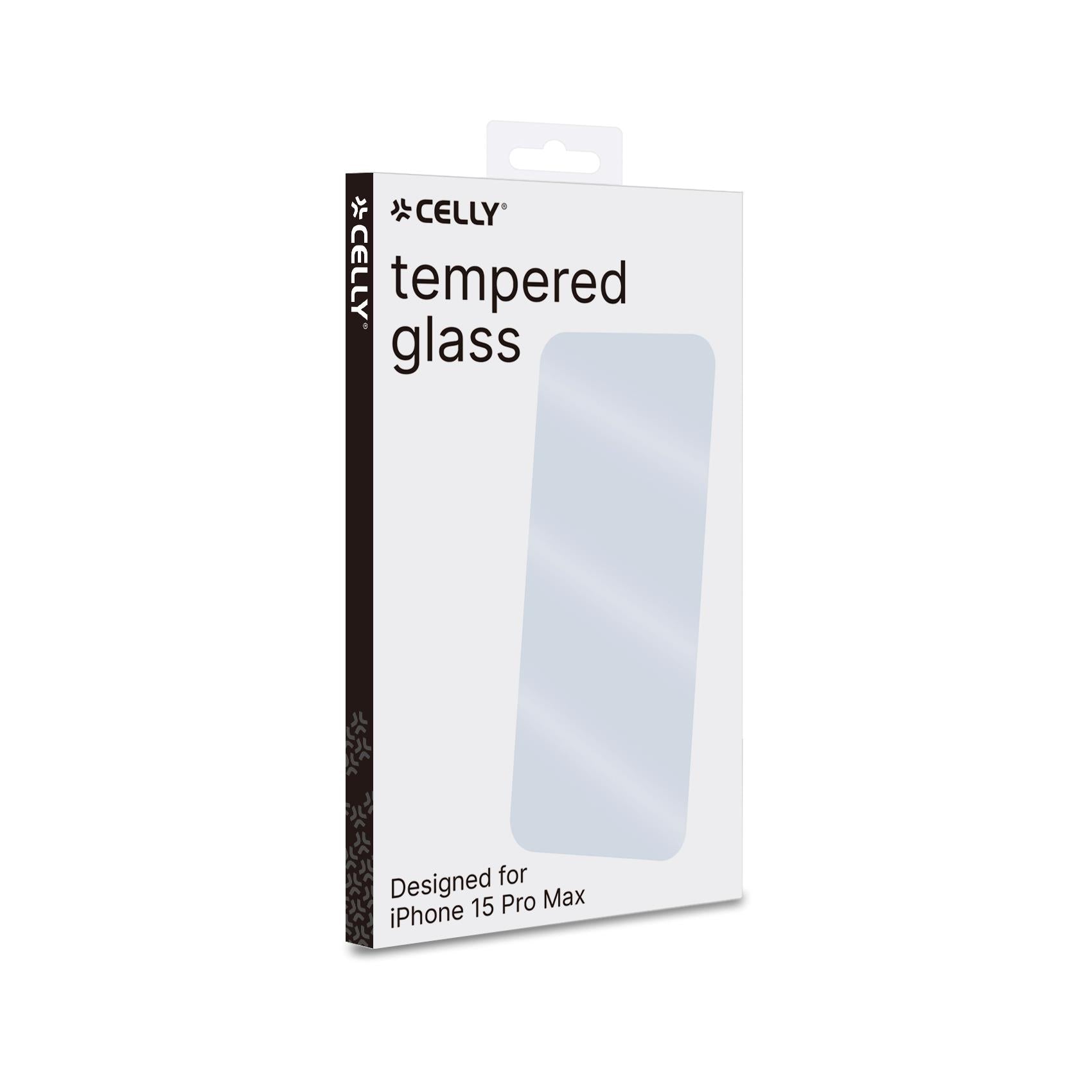 Celly EASY - Apple iPhone 15 Pro Max Tempered Glass